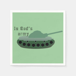 in God's army (tank) Napkins