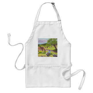 In Gods Country ~ Cowboy & Australian Shepherd Adult Apron