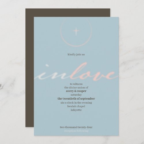 in Gods love Wedding Invitation