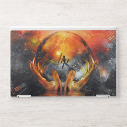 In hands of creator HP laptop skin