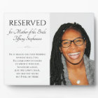 In Heaven Mother of Bride Photo Memorial Wedding