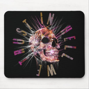 IN HELL WE TRUST MOUSE PAD