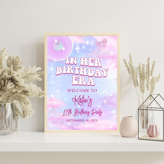 In Her Birthday Era Birthday Party Foam Board (Creator Uploaded)