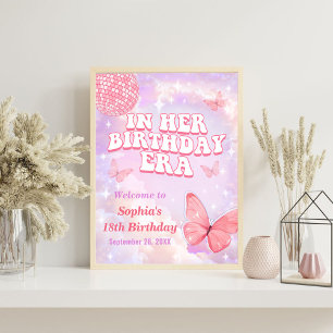 In Her Birthday Era Birthday Party Foam Board