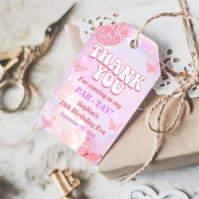 In Her Birthday Era Birthday Party Gift Tags (Creator Uploaded)