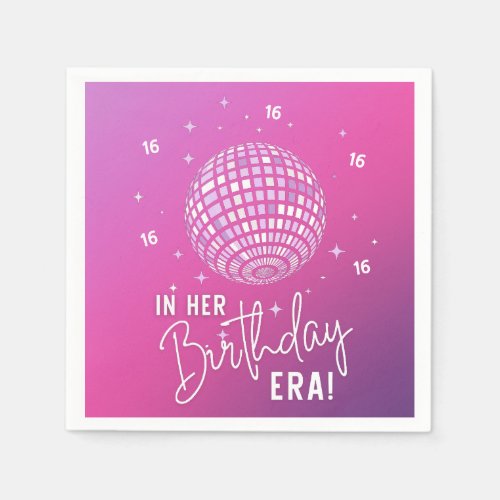 In Her Birthday Era Era Party Eras Party Napkins