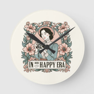 In Her Happy Era Swift Round Clock