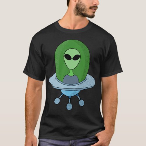 in his little spaceship T_Shirt