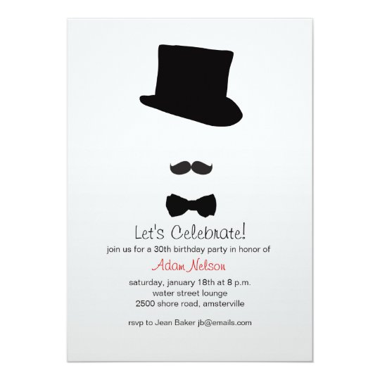 Tophat Invitations Template 4