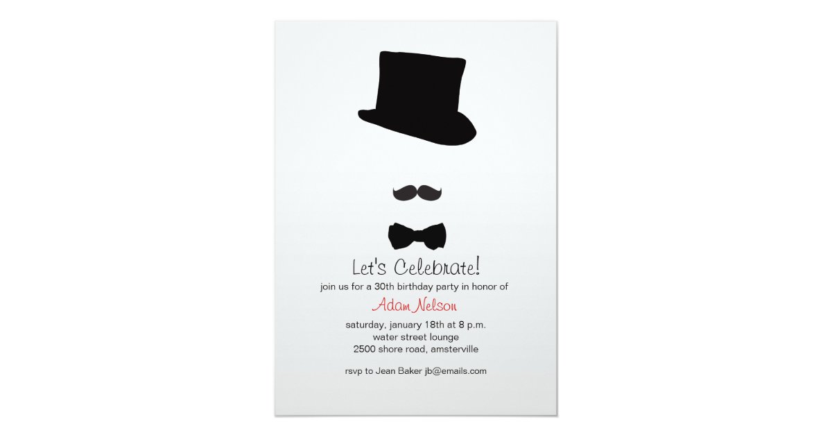 Top Hat Invitations 6