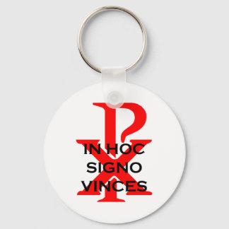 In Hoc Signo Vinces Keychain