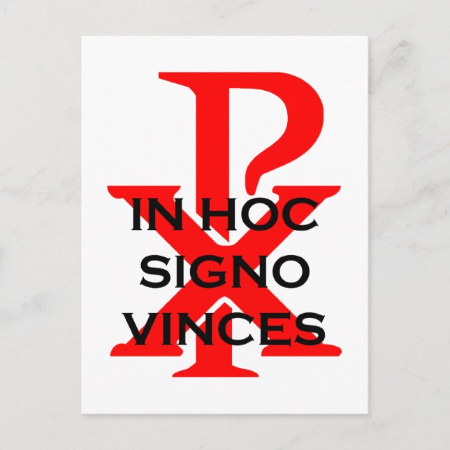 In Hoc Signo Vinces Postcard (Front)