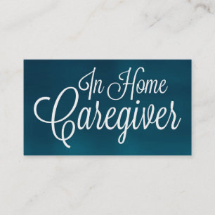 In Home Caregiver Brushed Business Card