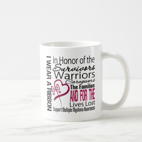 In Honor Collage Tribute Multiple Myeloma Coffee Mug