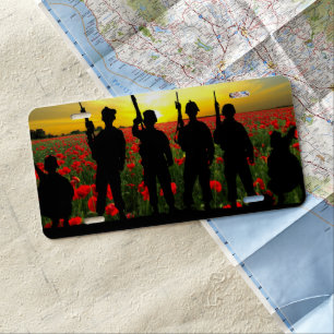 In Honor Of Fallen Hero's License Plate