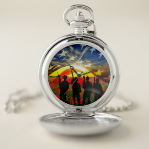 In Honor Of Fallen Hero's Pocket Watch