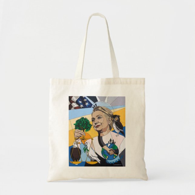 In honor of Hillary Clinton tote (Front)