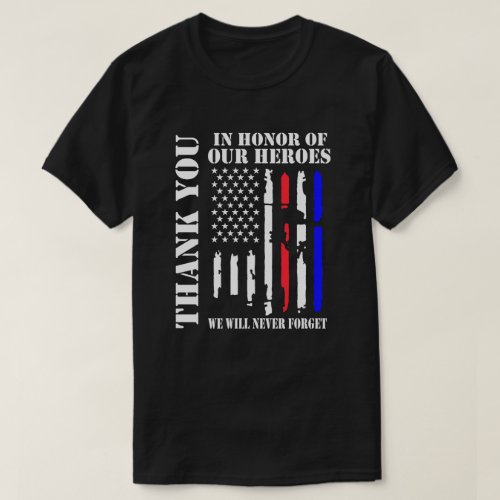 In Honor Of Our Heroes Memorial Day T_Shirt