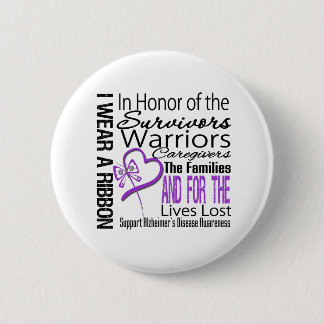 In Honor Tribute Collage Alzheimer's Disease Button