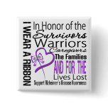 In Honor Tribute Collage Alzheimer's Disease Pinback Button