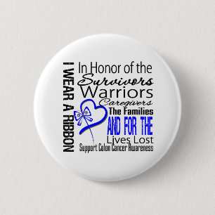 In Honor Tribute Collage Tribute Colon Cancer Button
