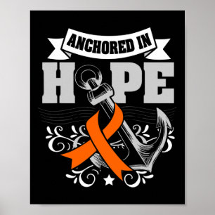 In Hope Leukemia Cancer Awareness Ribbon Gifts  Poster