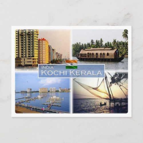 IN India _  Kochi Cochin Kerala _ Postcard