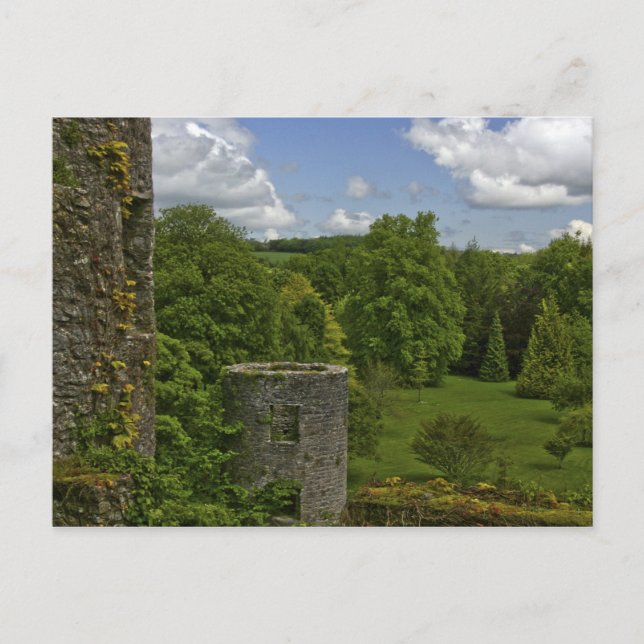 In Ireland, at Blarney Castle a stone tower in Postcard (Front)