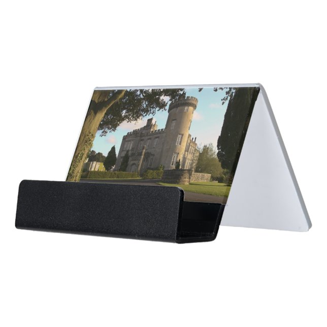 In Ireland, the Dromoland Castle side entrance Desk Business Card Holder (Angled Front)