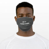 In It Together Gray Cloth Face Mask (Worn)