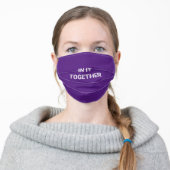 In It Together Purple Cloth Face Mask (Worn)