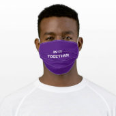 In It Together Purple Cloth Face Mask (Worn)