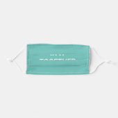 In It Together Teal Cloth Face Mask (Front, Folded)