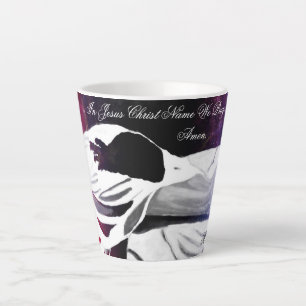 In Jesus Christ Name We Pray Latte Mug