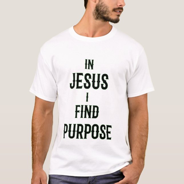 In Jesus, I Find Purpose Royal Luxury T-Shirt  (Front)