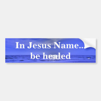 IN JESUS' NAME BUMPER STICKER