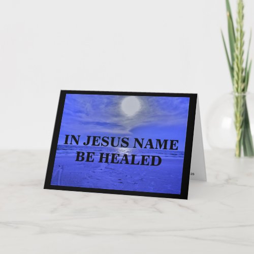 IN JESUS NAME get well card