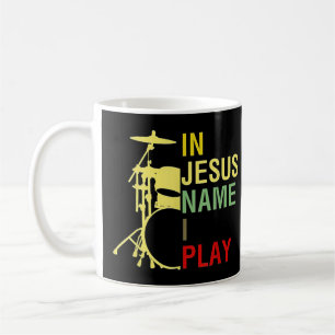 In Jesus Name I Play Vintage Drum T-ShirtVintage R Coffee Mug