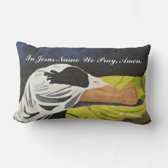 In Jesus Name We Pray, Amen Pillow (Front)