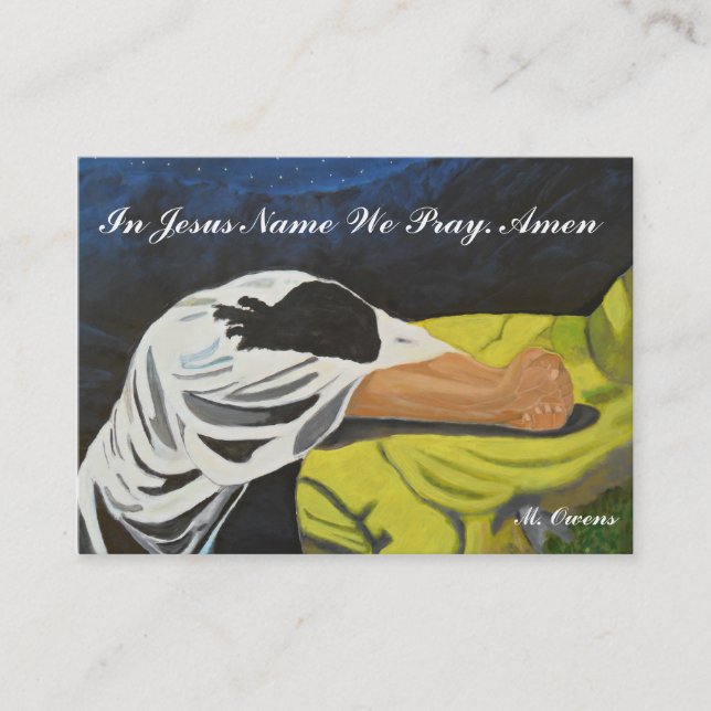 In Jesus name We Pray Business Cards (100 packs) (Front)