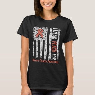 In June We Wear Peach For Uterine Cancer Awareness T-Shirt