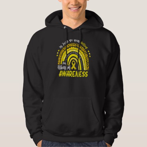 In June We Wear Yellow For Albinism Awareness Boho Hoodie