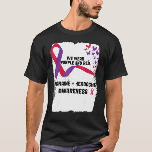 In June Wear Purple And Red Migraine And Headache T-Shirt