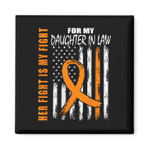In Law Multiple Sclerosis Awareness Ms Flag On Bac Magnet