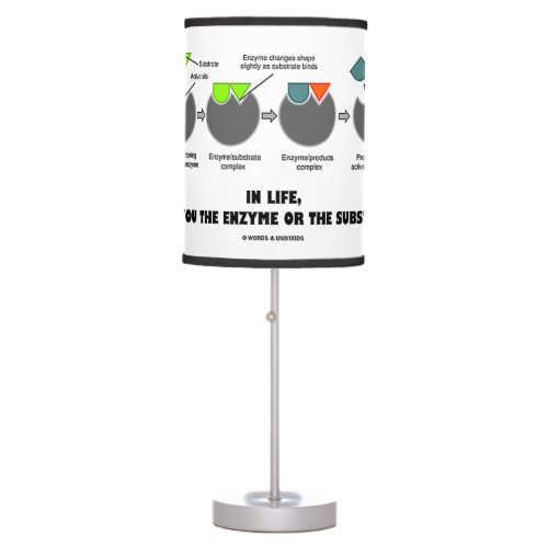 In Life Are You Enzyme Or Substrate Induced_Fit Table Lamp