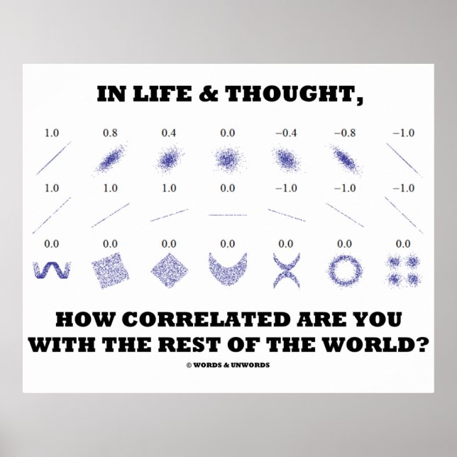In Life Thought How Correlated Are You With Rest Poster (Front)
