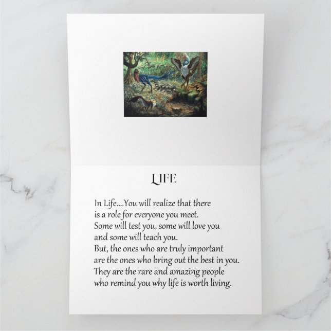 In Life...You Will Realize... Card (Inside)