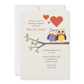 In Love Anniversary Party Invitation