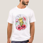 In Love Bee T-shirt at Zazzle