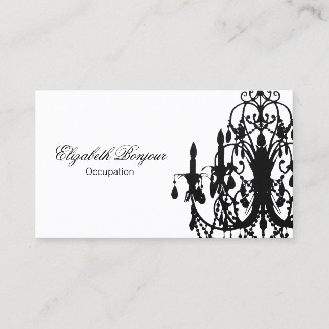 In Love Chandelier ~ Business Card (Front)